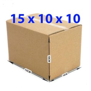 Hộp carton nhỏ đóng hàng 15x10x10cm (3 lớp) _ combo 100 hộp Hộp giấy Thùng giấy carton chuyển nhà, đóng gói, giá sỉ