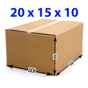 Hộp giấy carton 20x15x10 (3 lớp)_( SL:50 hộp) Giấy carton Thùng giấy carton chuyển nhà, đóng gói, giá sỉ