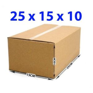 Hộp carton nhỏ đóng hàng 25x15x10cm (3 lớp)-combo 100 hộp Hộp giấy Thùng giấy carton chuyển nhà, đóng gói, giá sỉ