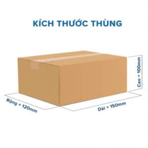 kích thước thùng carton