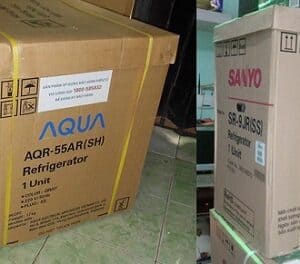 Thùng carton đựng tủ lạnh (KT:63x59x155cm)-(SL:1 Thùng) Thùng carton 5 lớp Thùng giấy carton chuyển nhà, đóng gói, giá sỉ